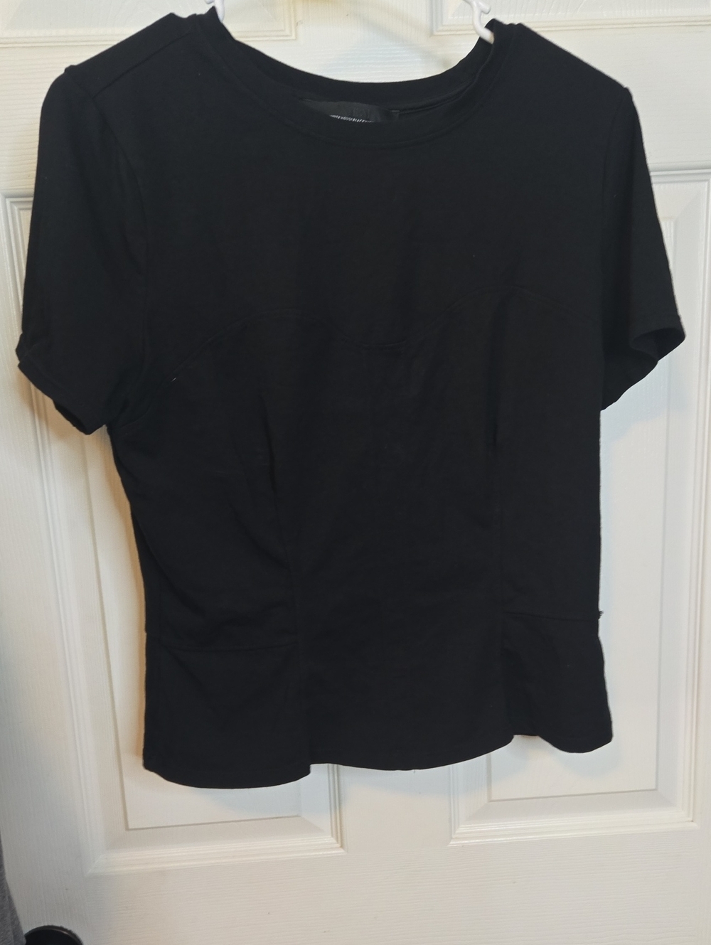 White House Black Market Black Short Sleeve Crewneck Tee